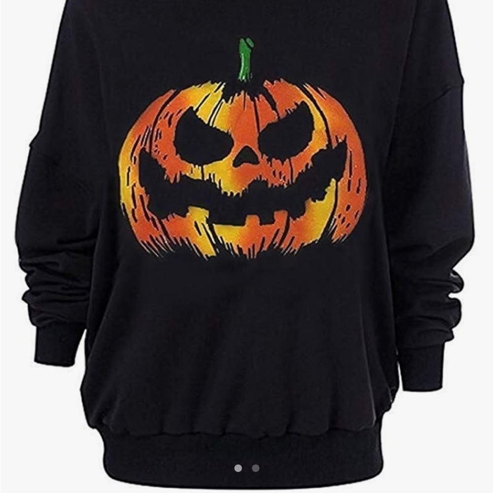 Plus super soft slouchy Halloween sweatshirt new 2x - Picture 6 of 6